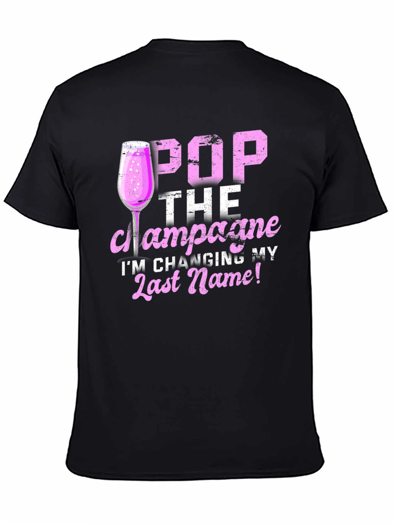 Pop the Champagne Wedding T-Shirt