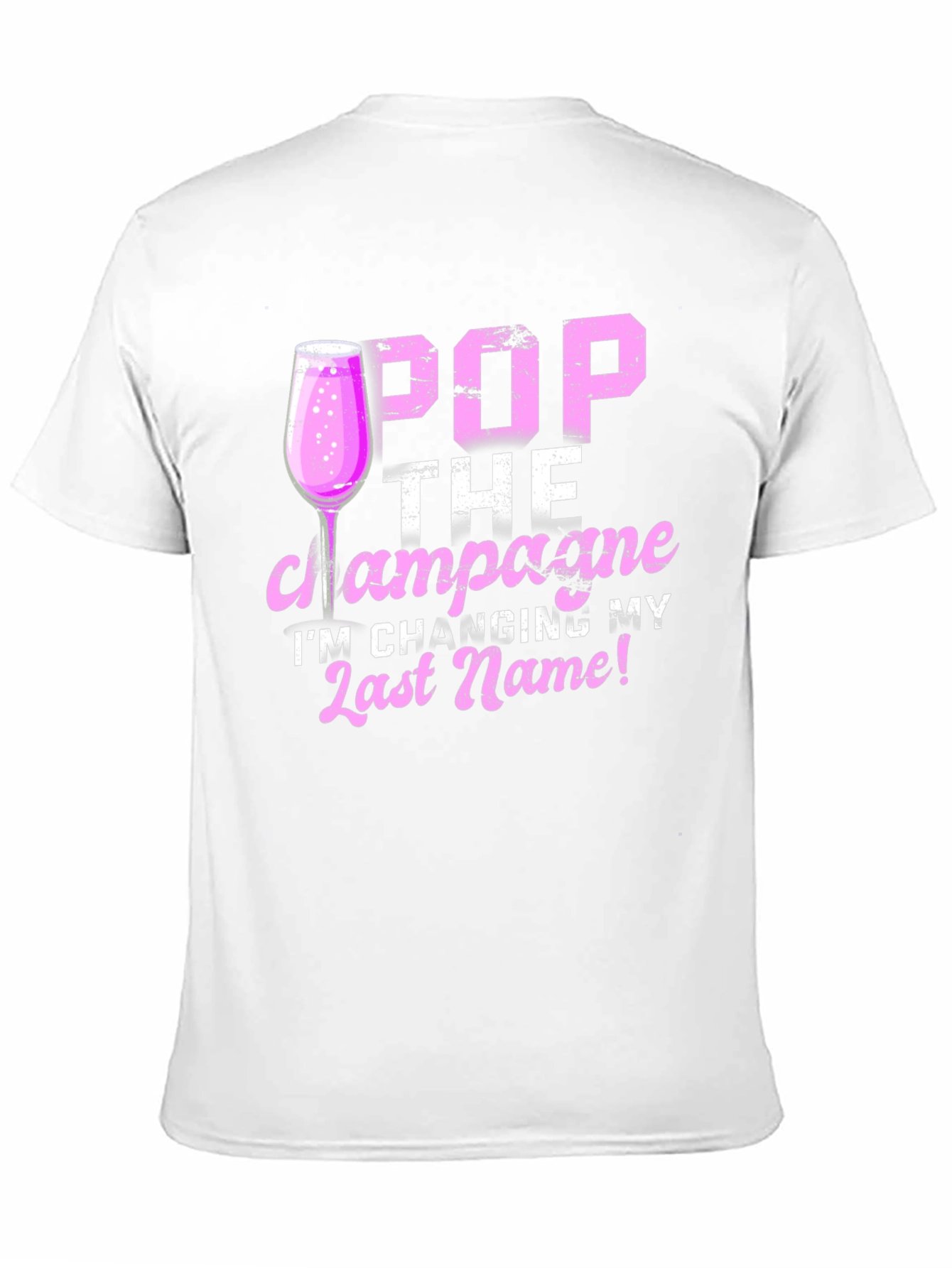Pop the Champagne Wedding T-Shirt