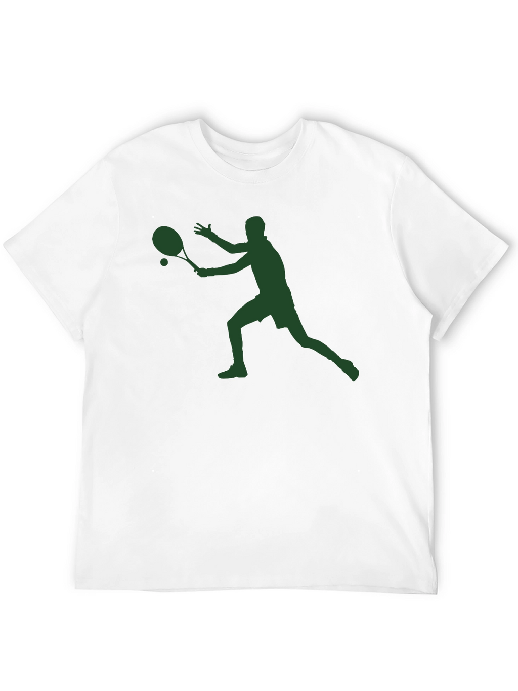 Tennis Player Graphic T-Shirt - Black
