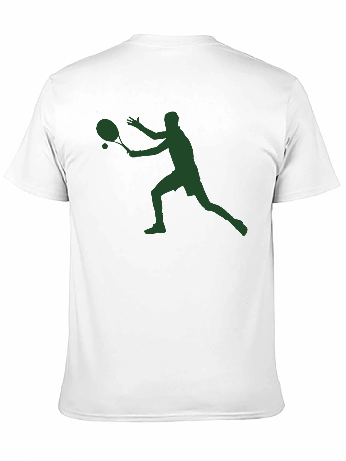 Tennis Player Graphic T-Shirt - Black