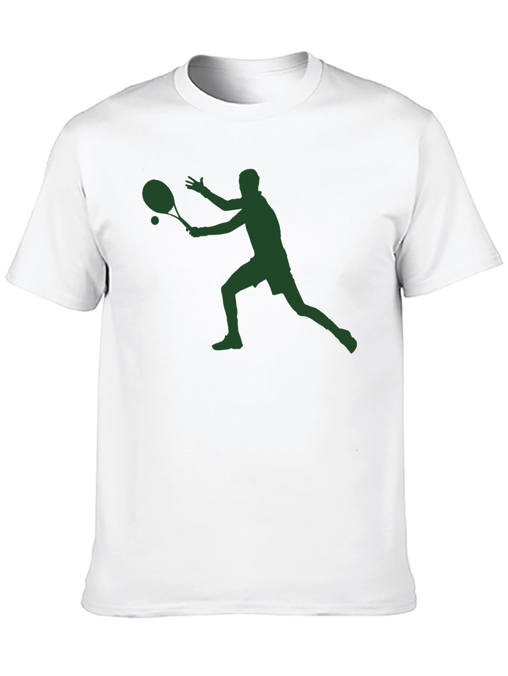 Tennis Player Graphic T-Shirt - Black