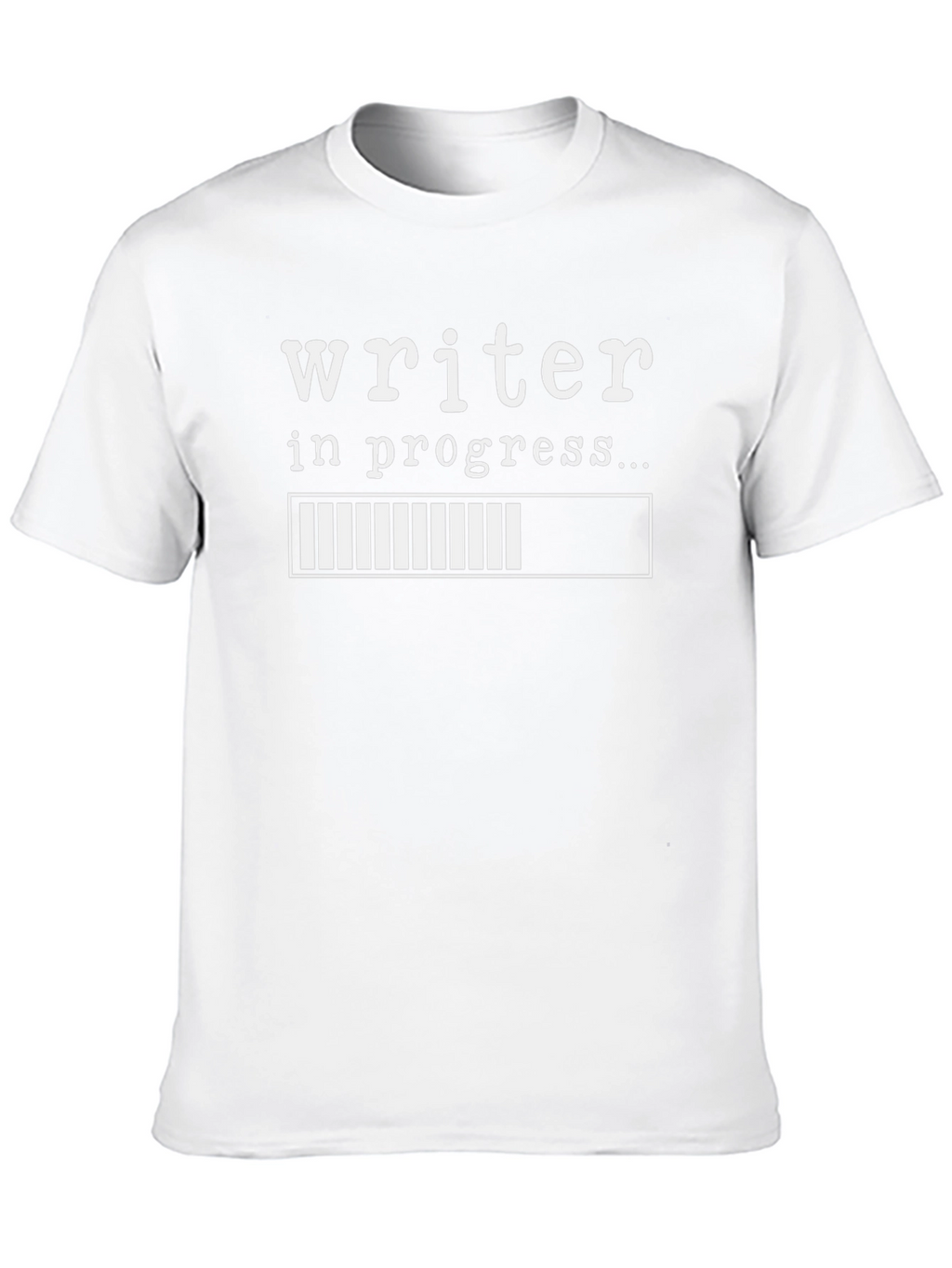 Writer in Progress T-Shirt - Black Cotton Tee