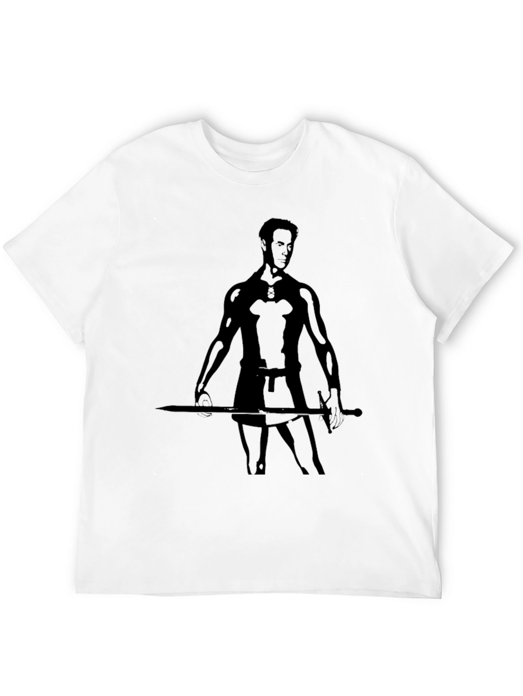 Silhouette Warrior T-Shirt - Mens Black Tee