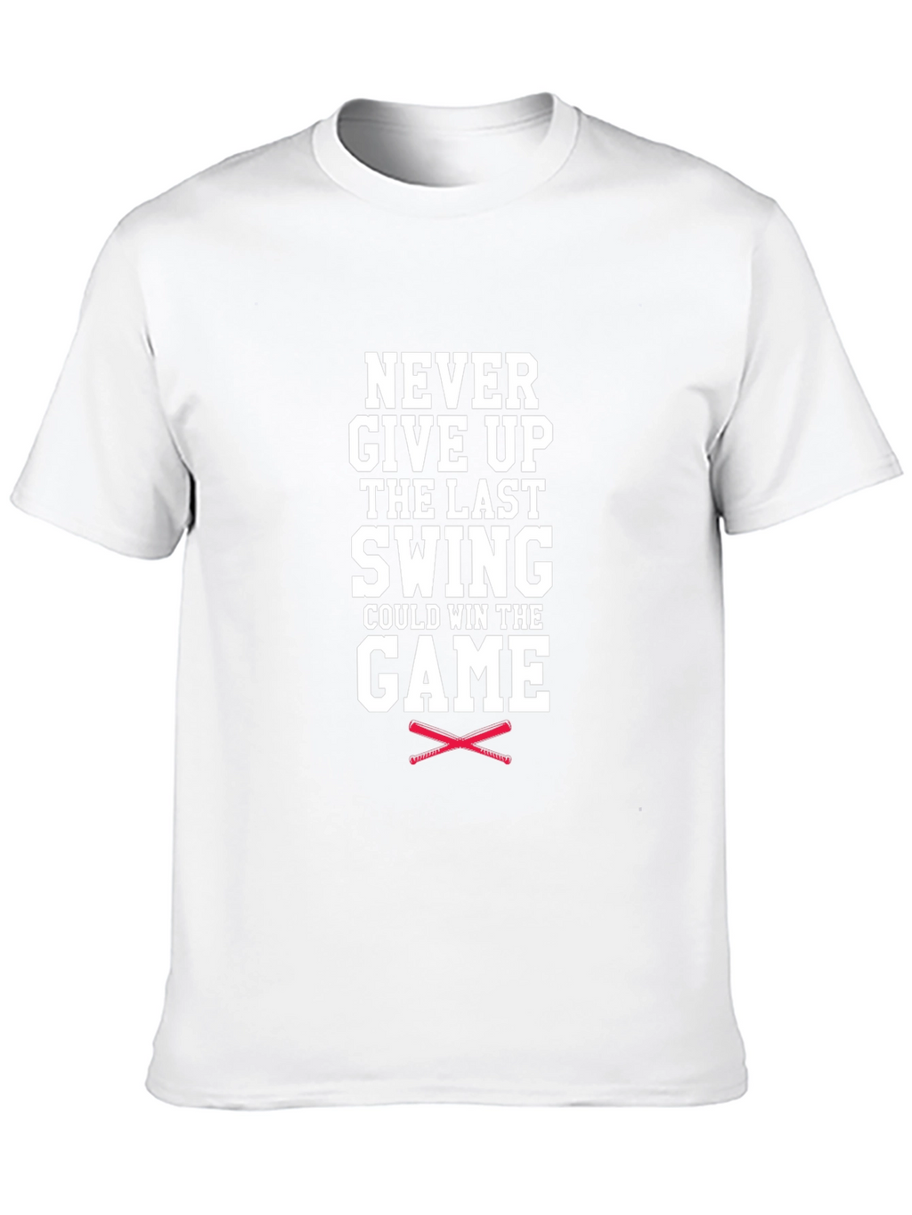 Never Give Up Baseball Graphic Tee