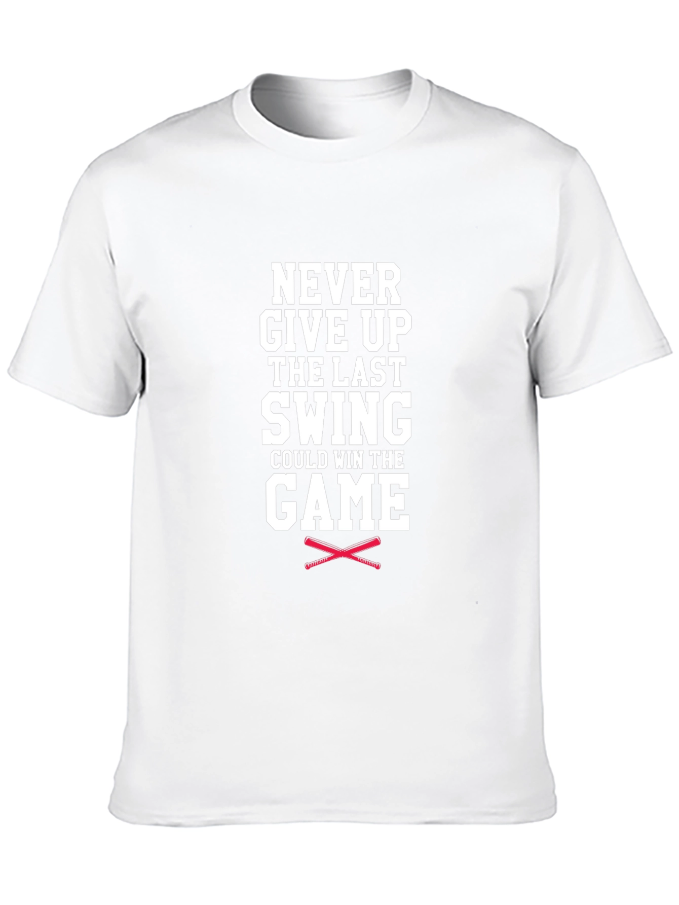 Never Give Up Baseball Graphic Tee