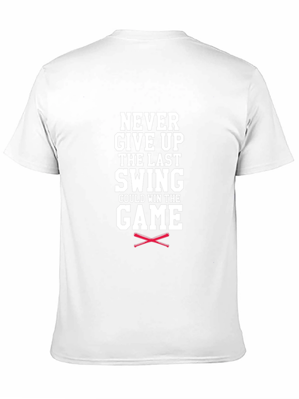 Never Give Up Baseball Graphic Tee