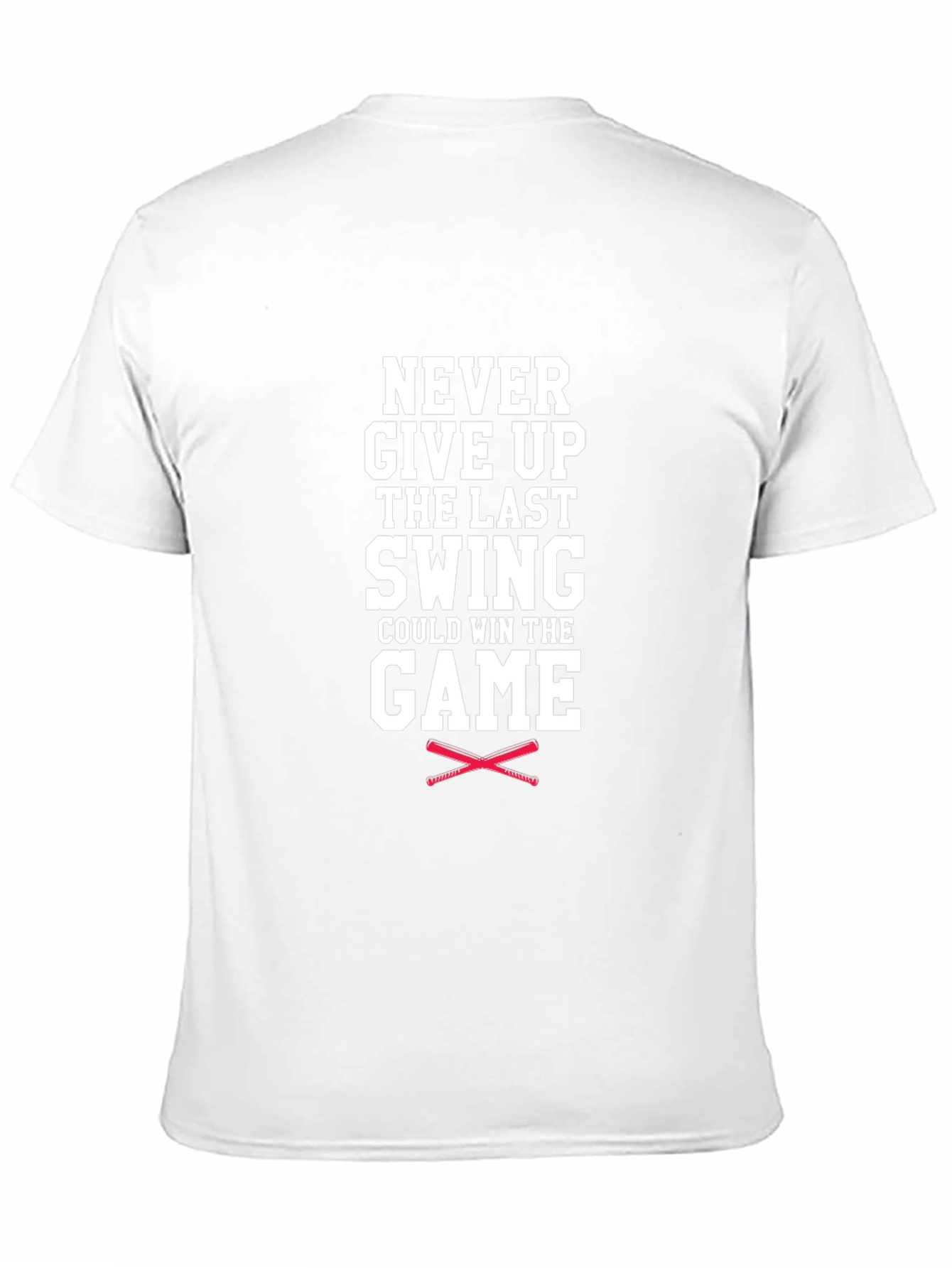 Never Give Up Baseball Graphic Tee