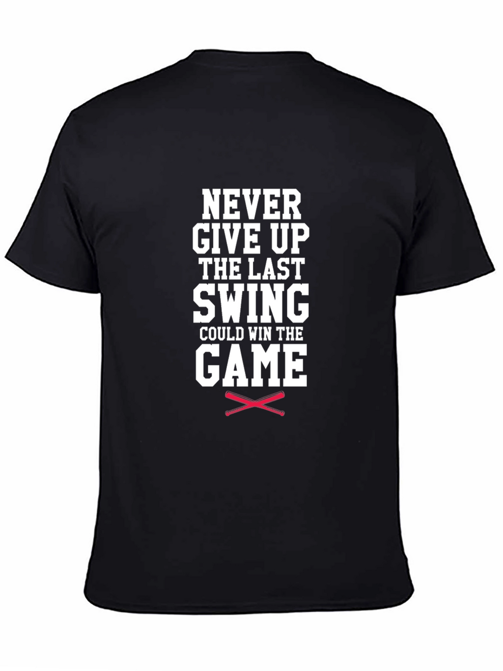 Never Give Up Baseball Graphic Tee