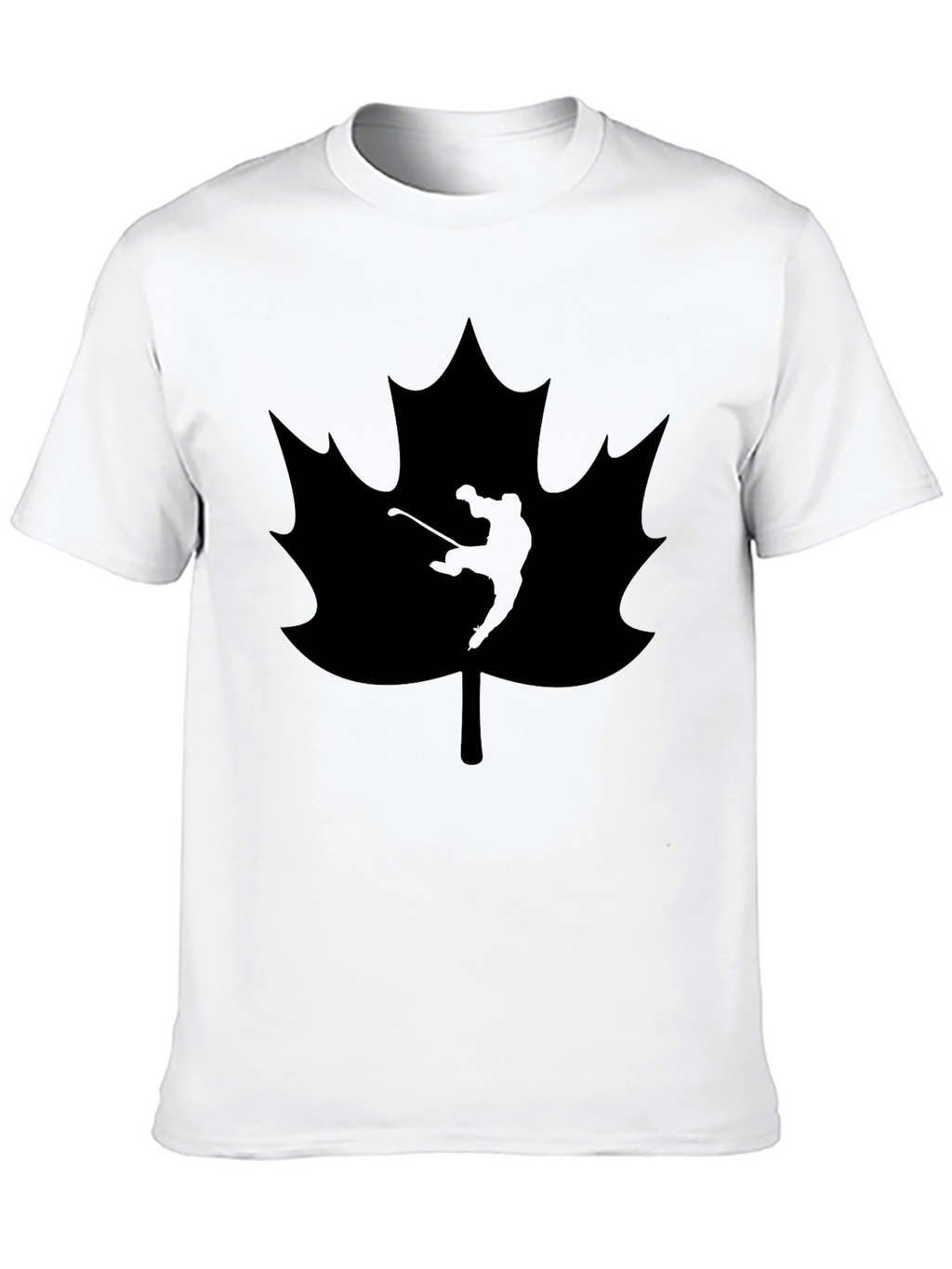 Golfing Canada Maple Leaf Black T-Shirt