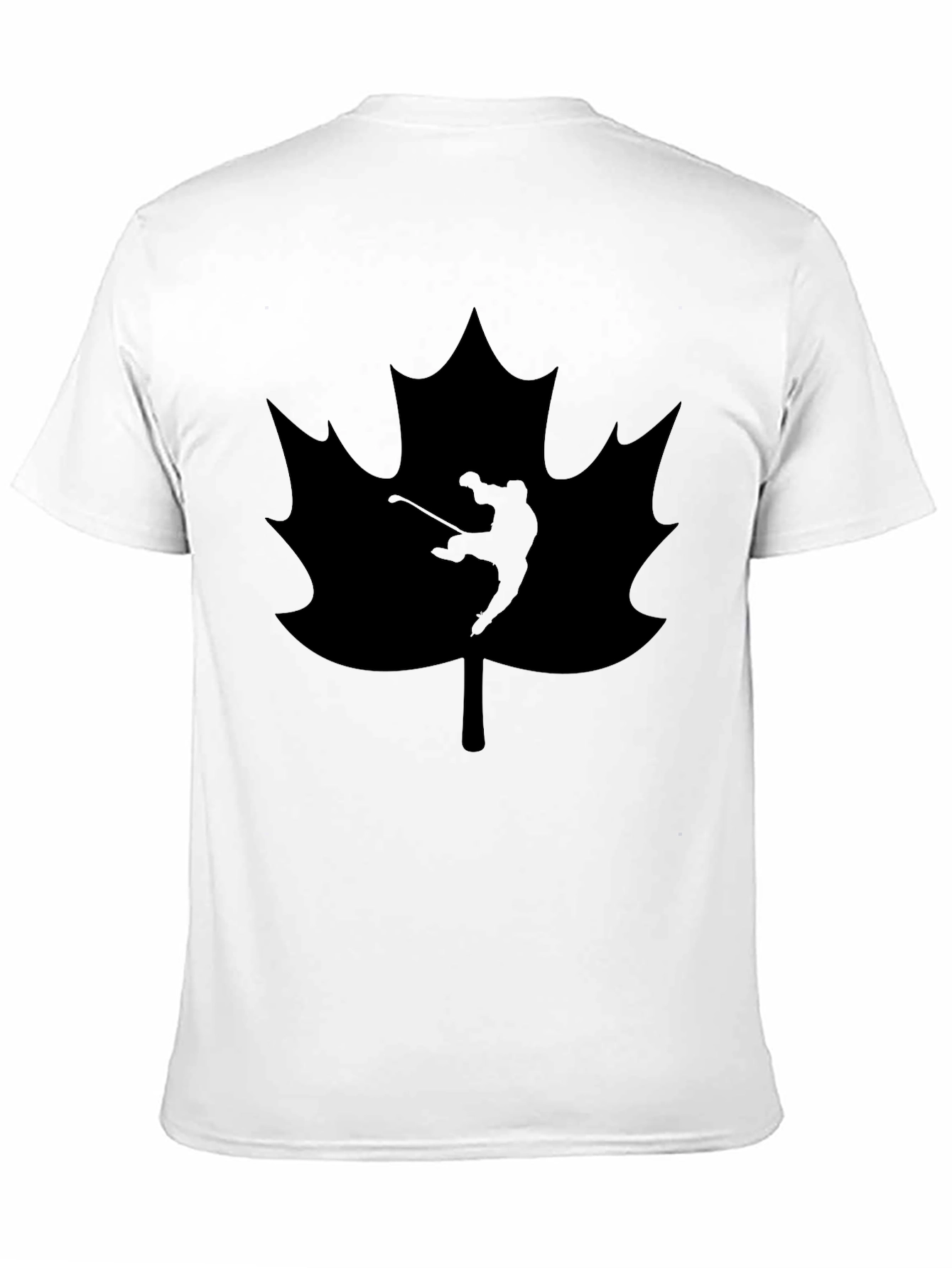 Golfing Canada Maple Leaf Black T-Shirt