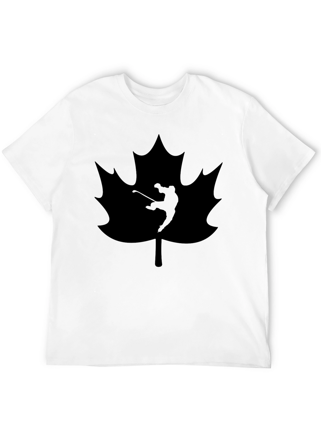 Golfing Canada Maple Leaf Black T-Shirt