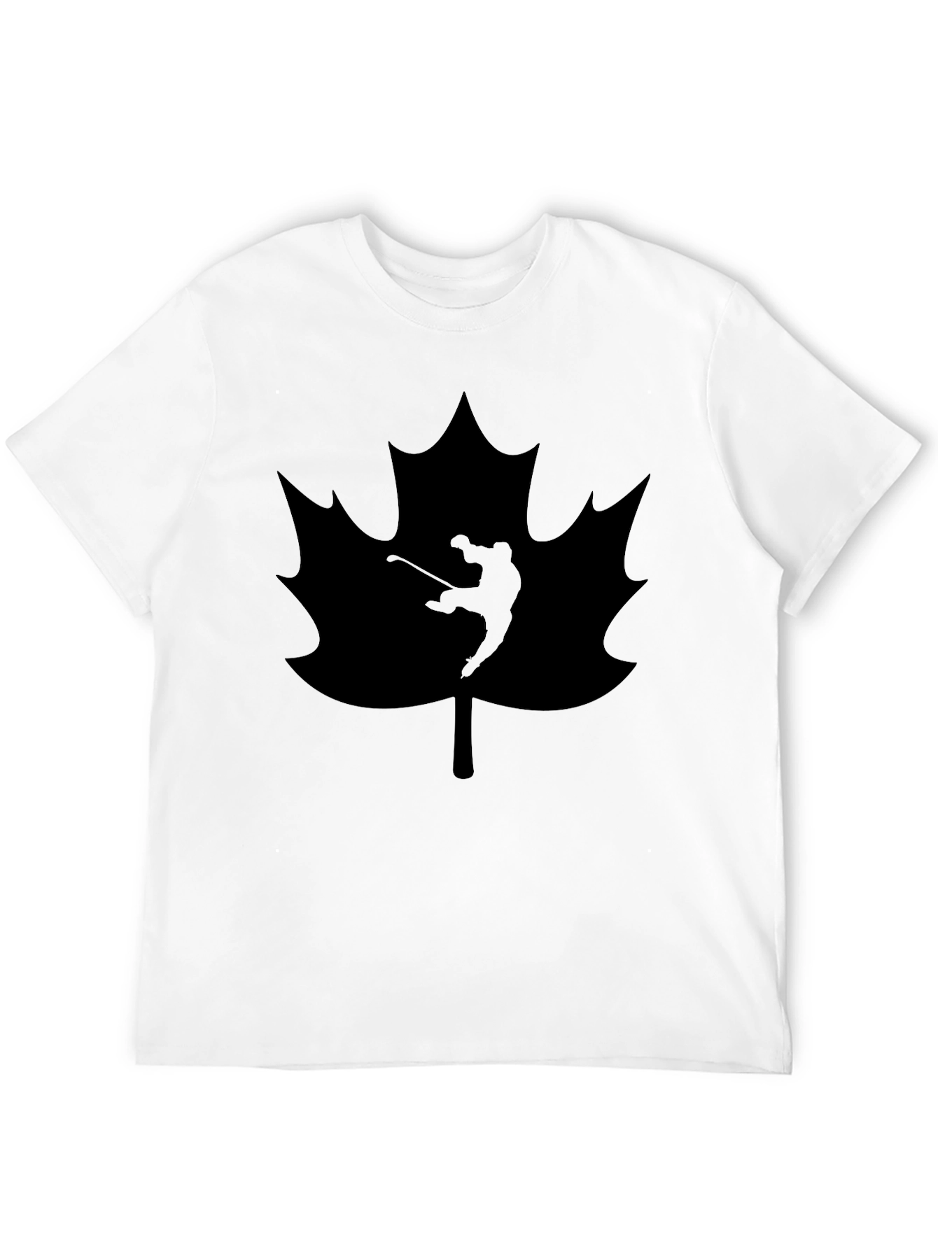 Golfing Canada Maple Leaf Black T-Shirt