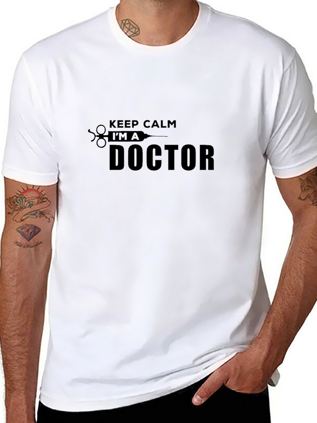 Keep Calm Im a Doctor T-Shirt - Black