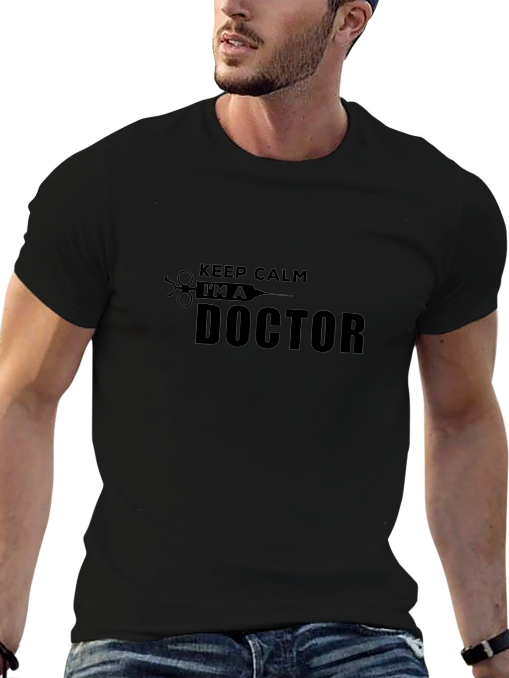 Keep Calm Im a Doctor T-Shirt - Black