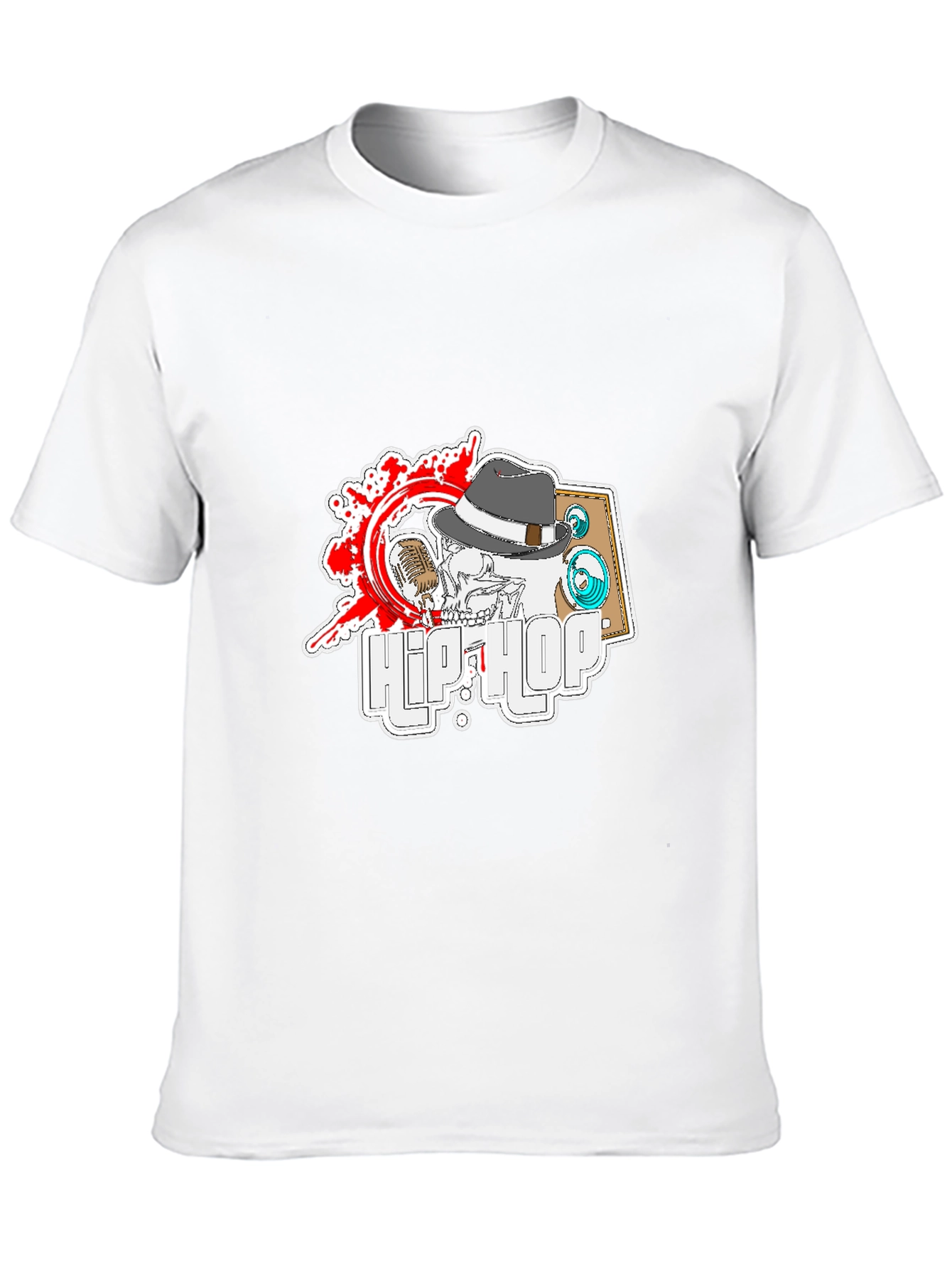 Hip Hop Skeleton T-Shirt - Cool Music Tee