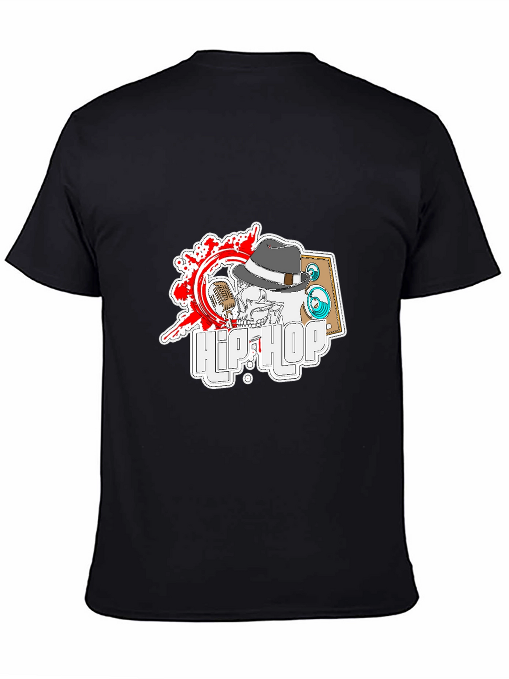 Hip Hop Skeleton T-Shirt - Cool Music Tee
