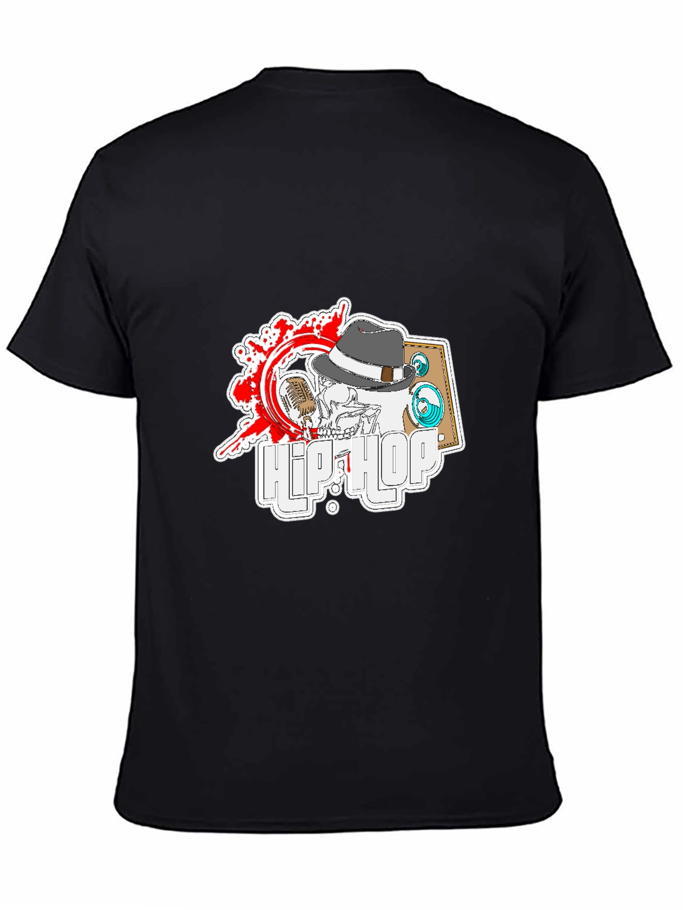 Hip Hop Skeleton T-Shirt - Cool Music Tee