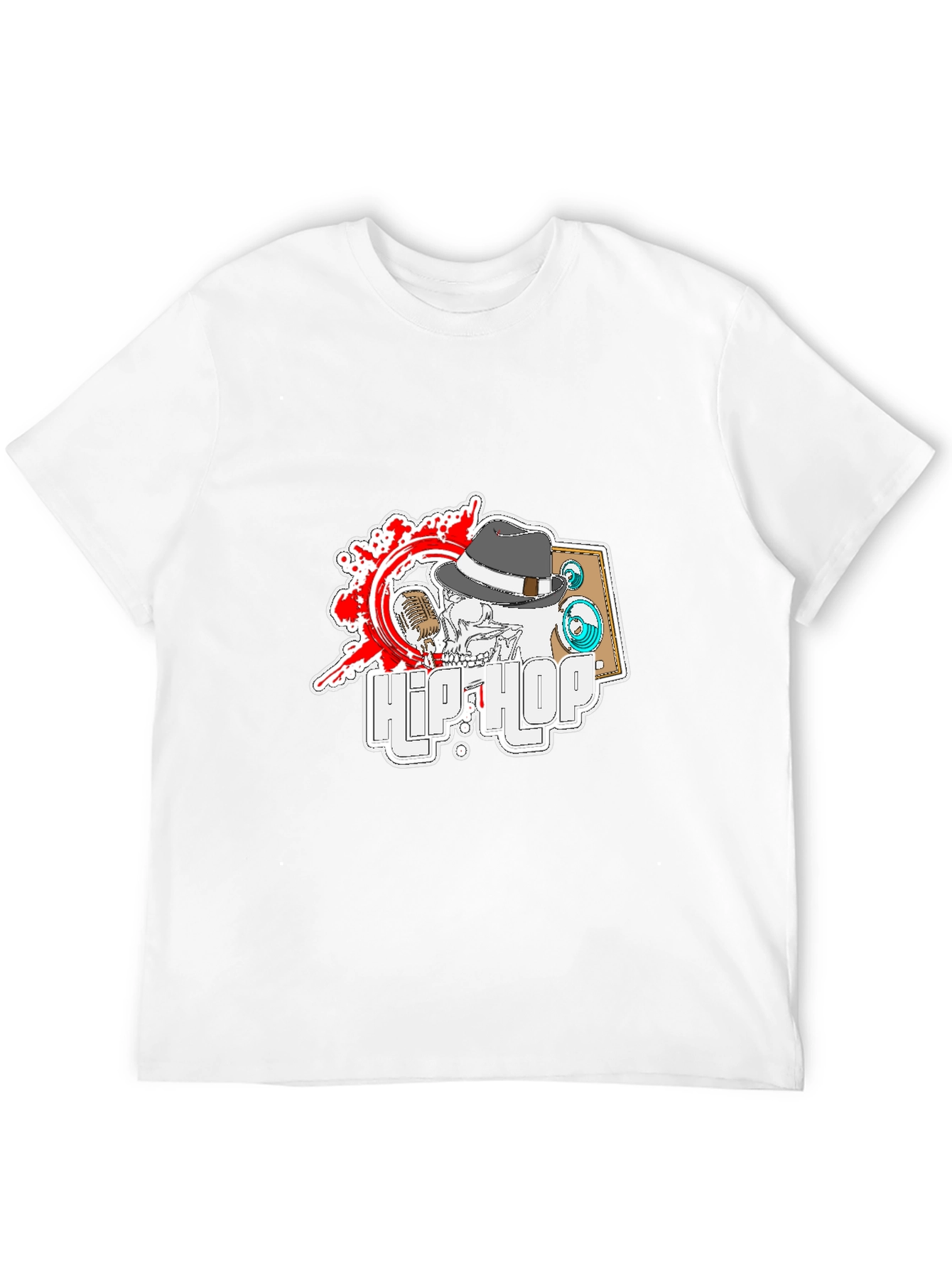 Hip Hop Skeleton T-Shirt - Cool Music Tee