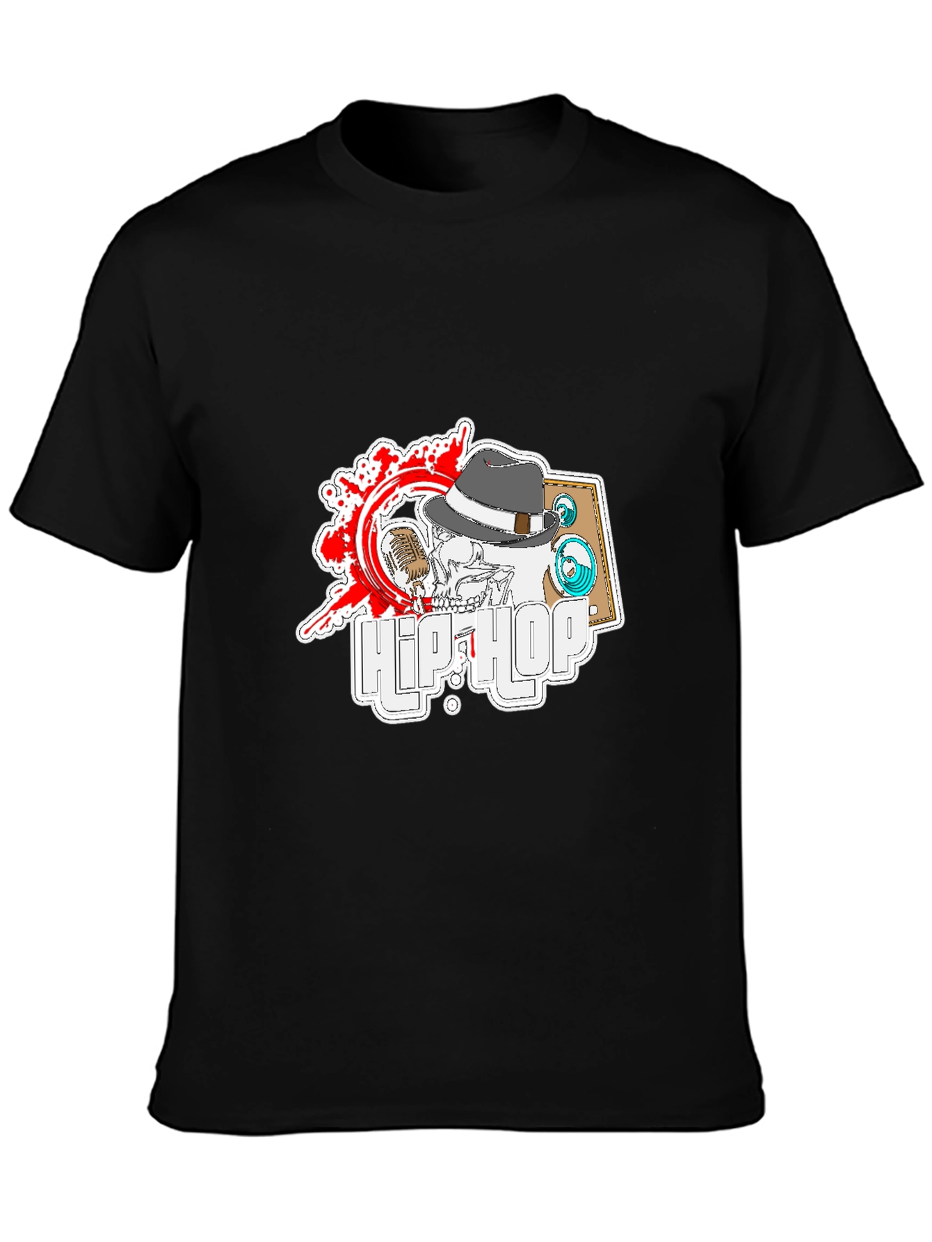 Hip Hop Skeleton T-Shirt - Cool Music Tee