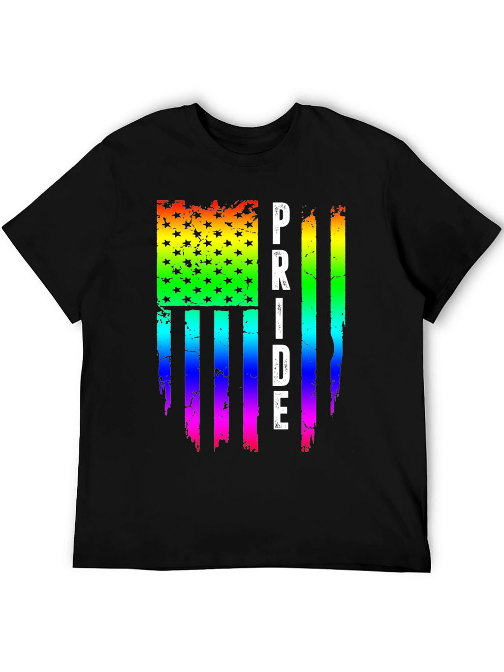 Pride Flag T-Shirt LGBTQ+ Rainbow Design