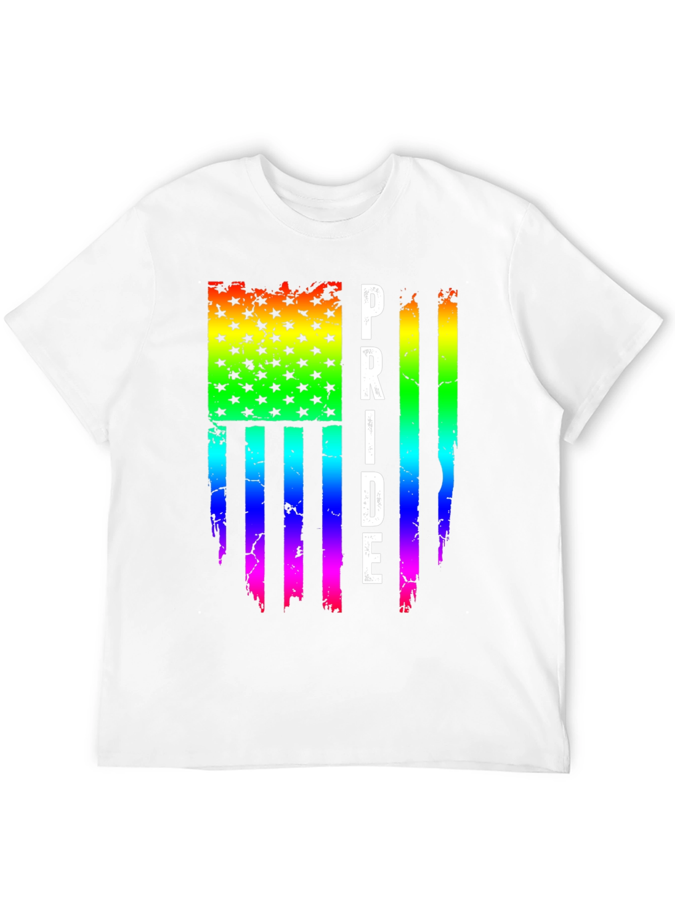 Pride Flag T-Shirt LGBTQ+ Rainbow Design