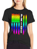 Pride Flag T-Shirt LGBTQ+ Rainbow Design