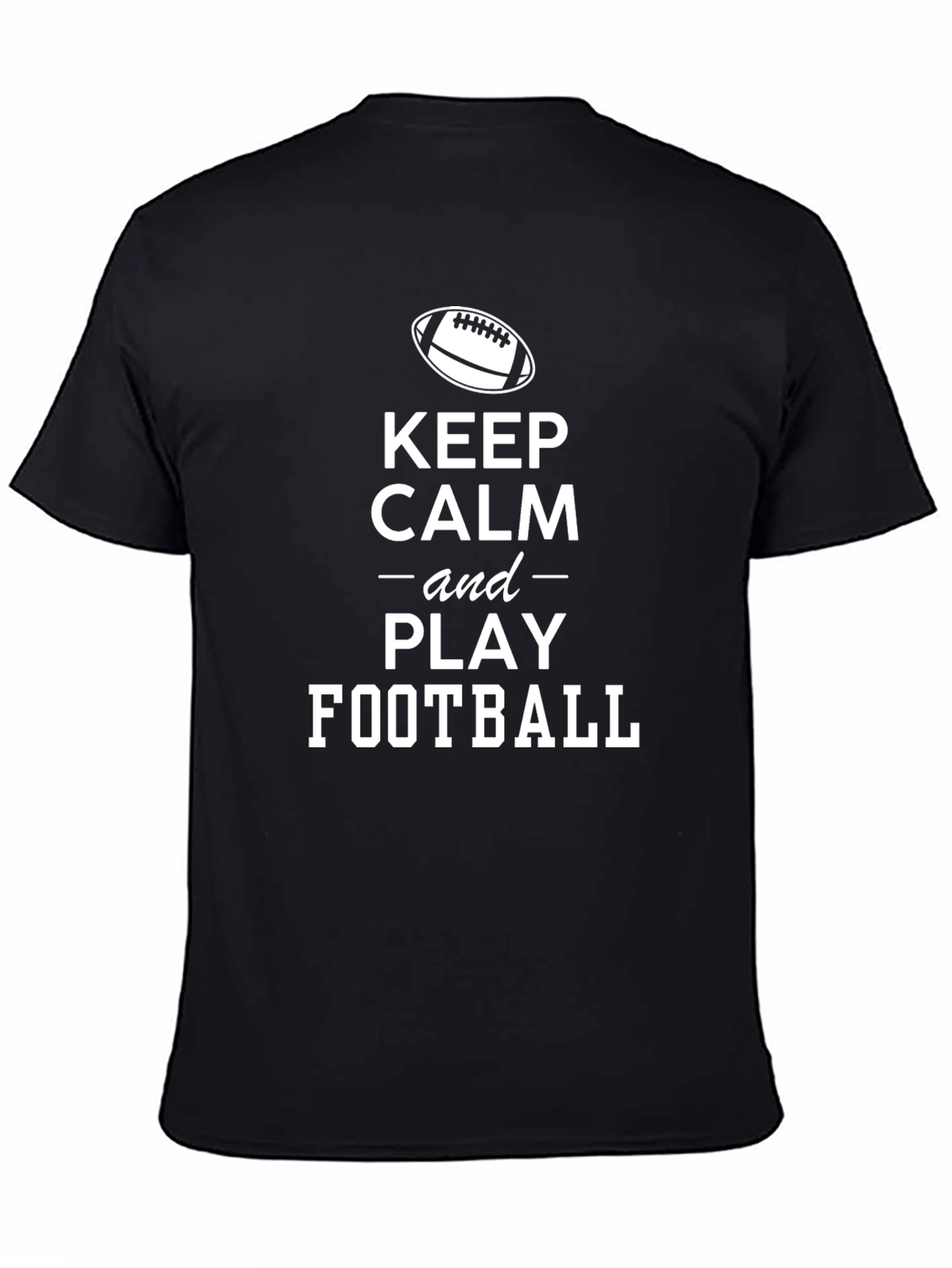 Keep Calm Football T-Shirt - Sporty Graphic Tee