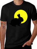 Rabbit Moon Graphic T-Shirt