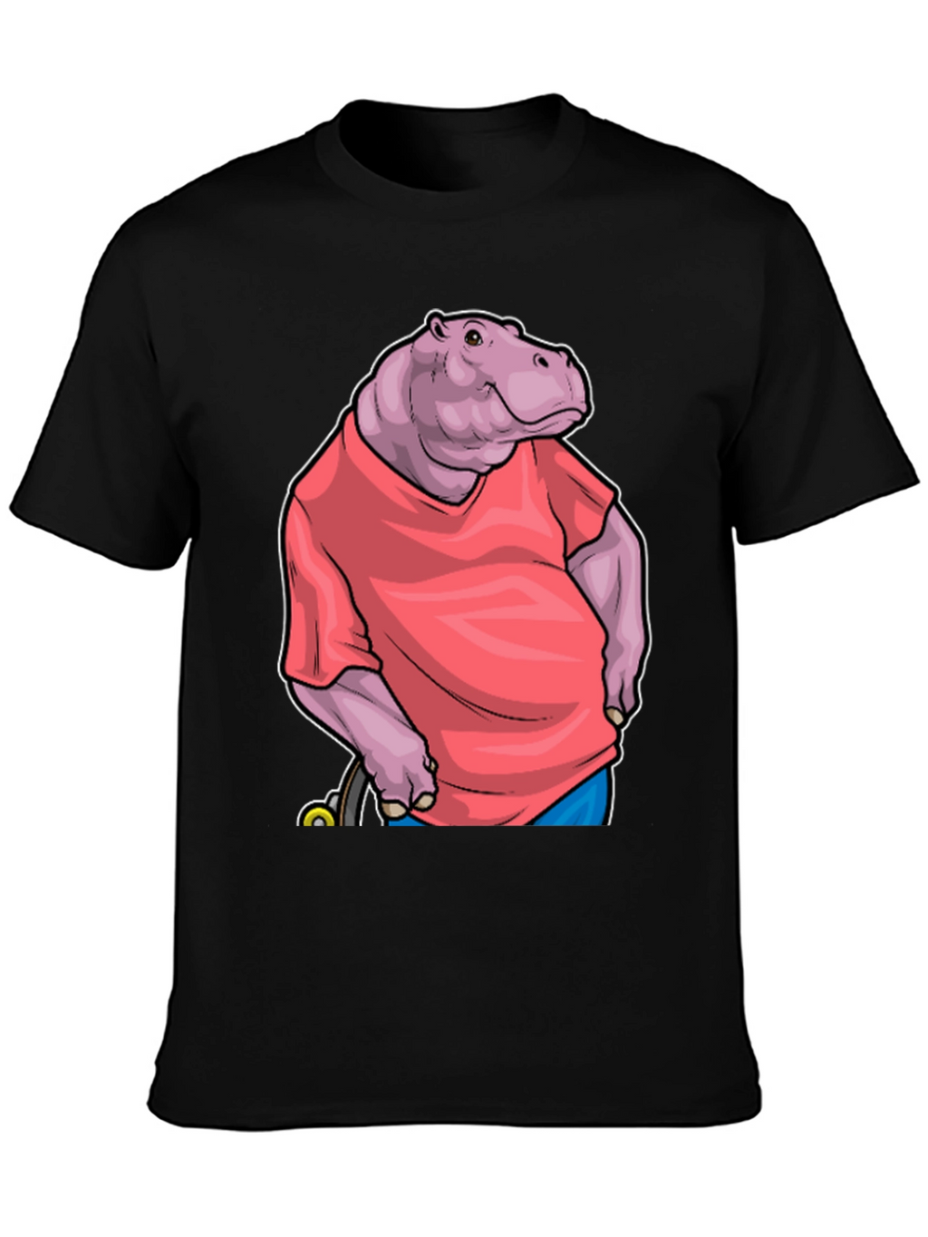 Hippo in Shirt Graphic Tee