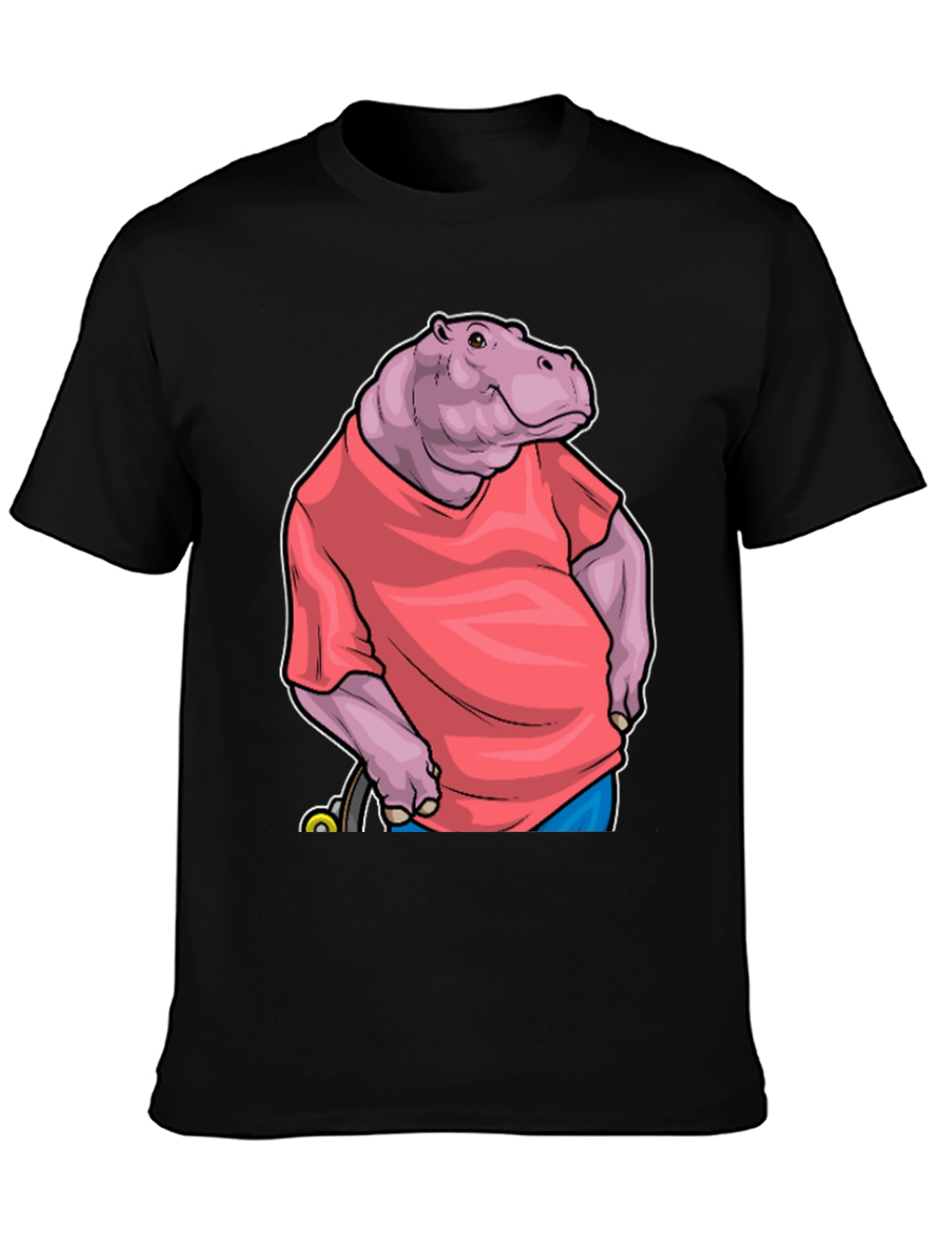 Hippo in Shirt Graphic Tee
