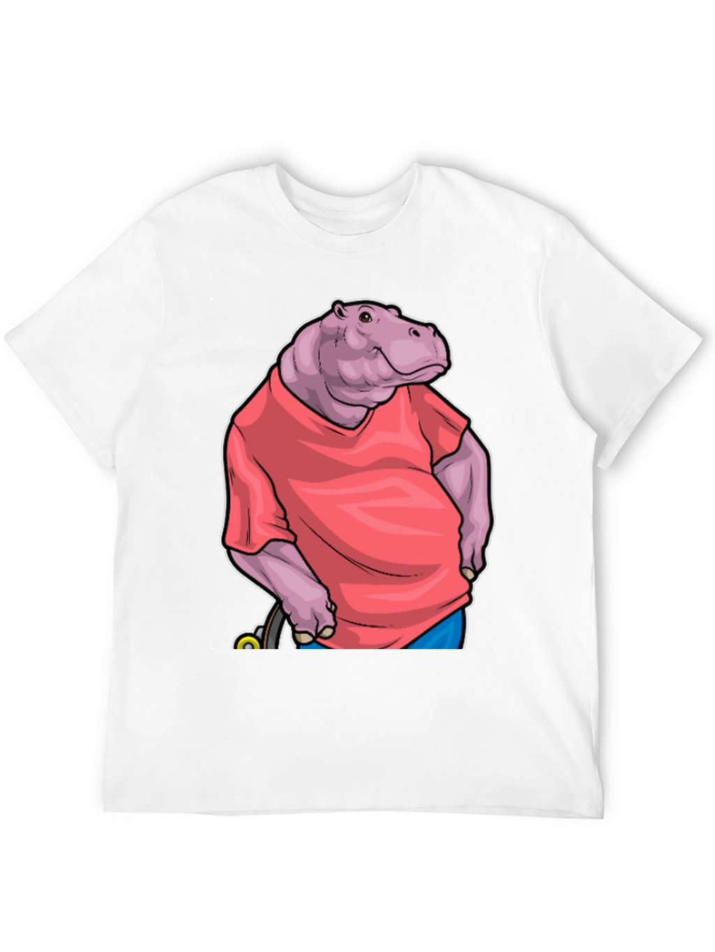 Hippo in Shirt Graphic Tee
