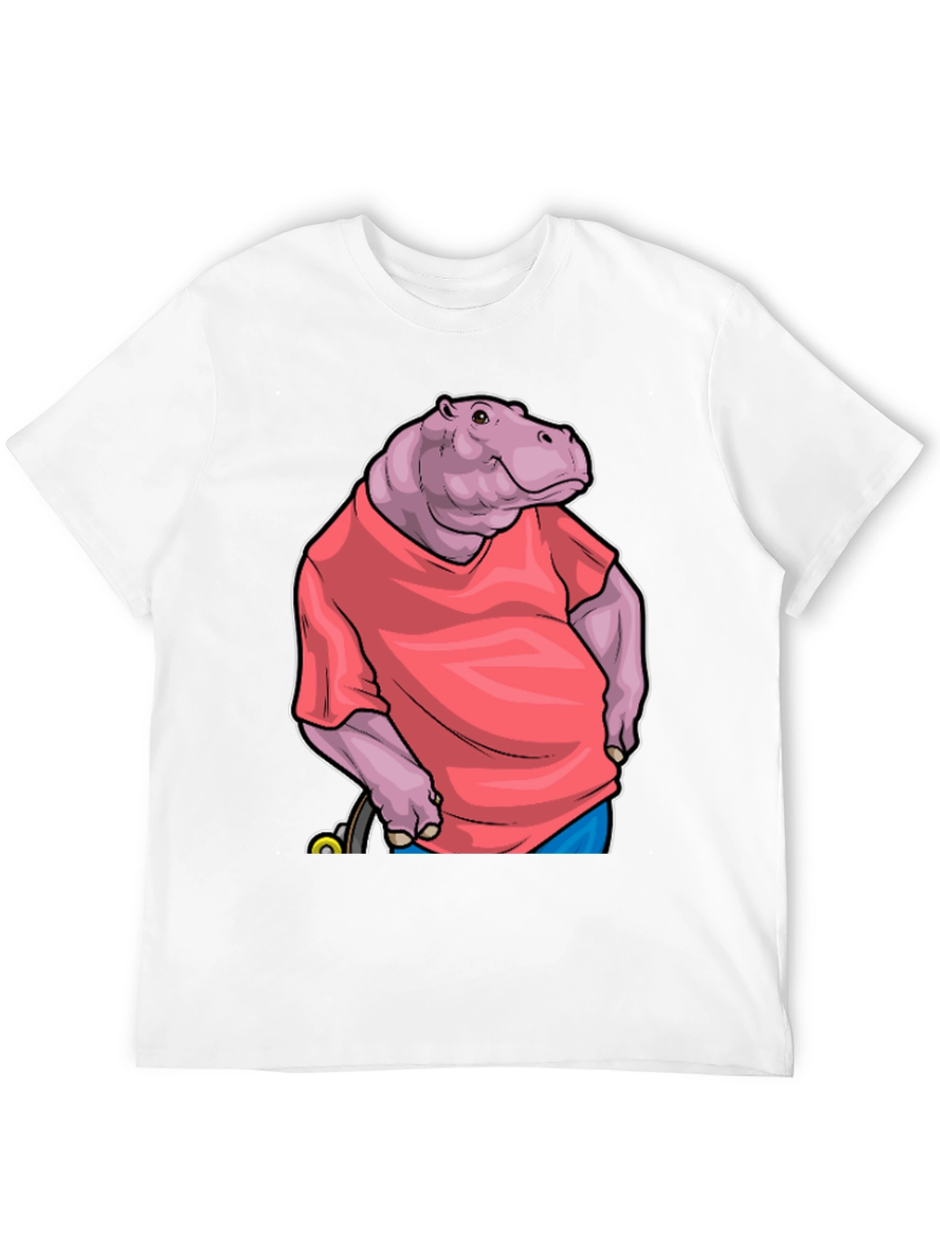 Hippo in Shirt Graphic Tee