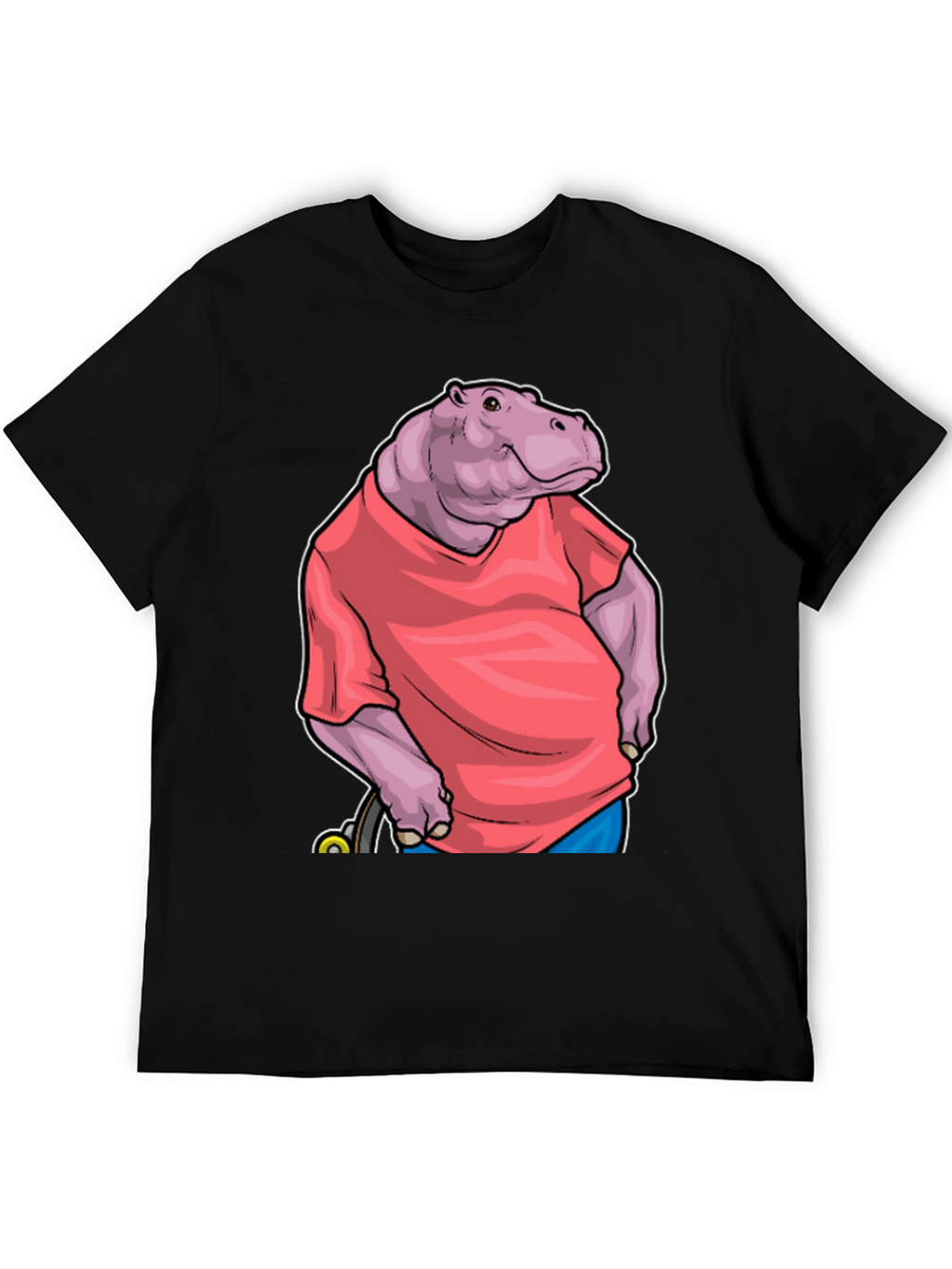 Hippo in Shirt Graphic Tee