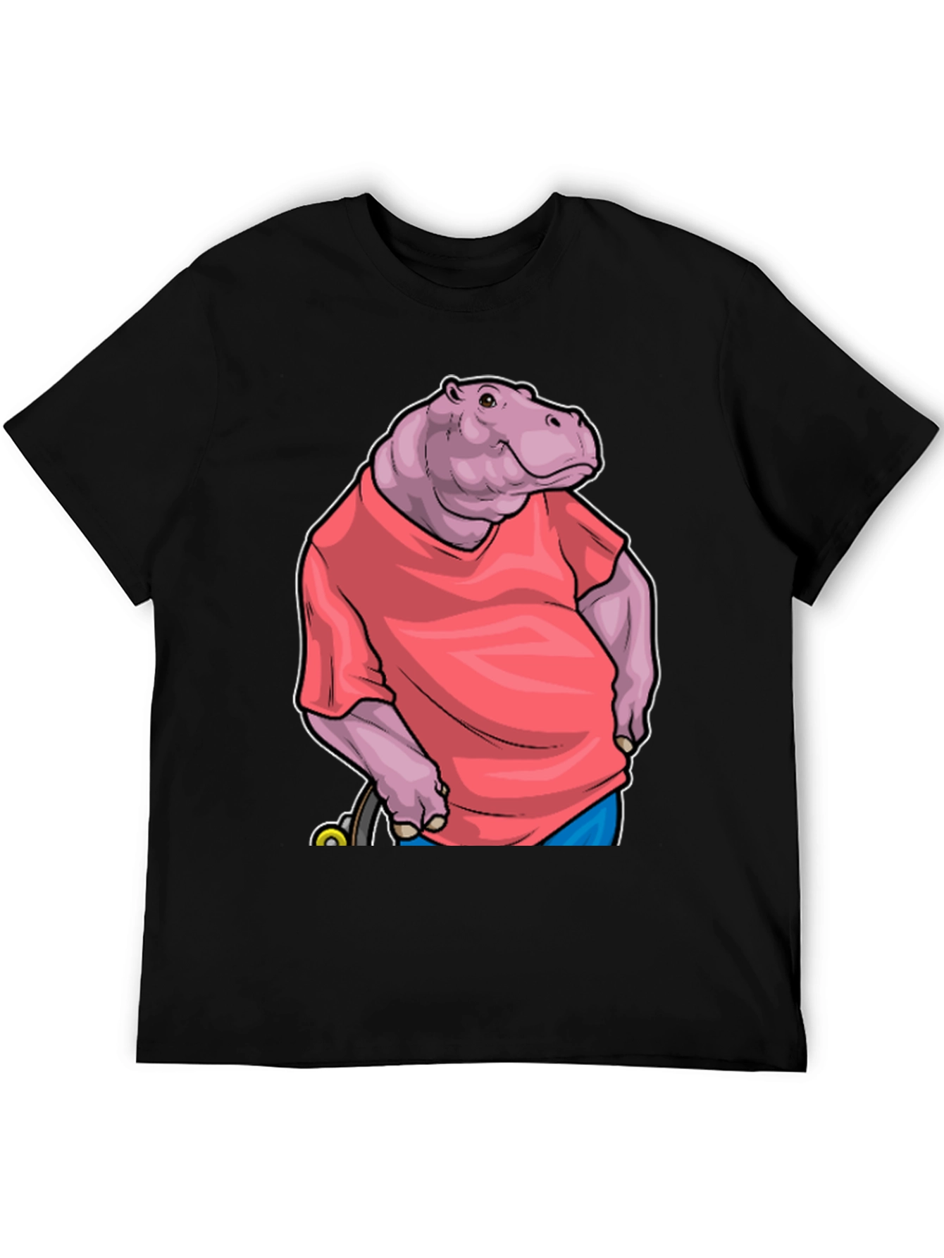 Hippo in Shirt Graphic Tee