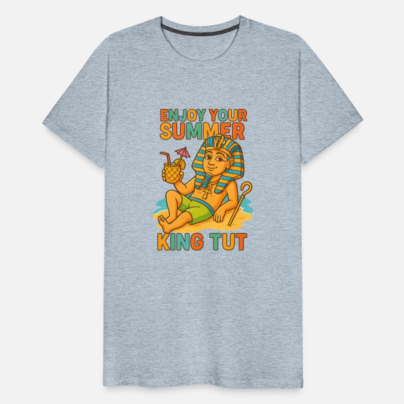 King Tut Summer Shirt Funny Pharaoh on Beach 2025
