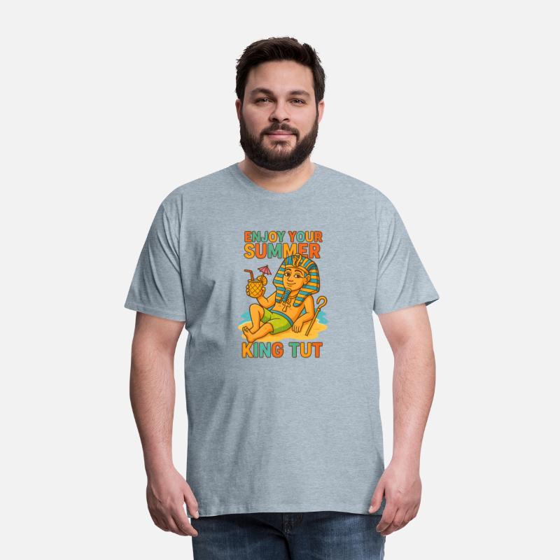King Tut Summer Shirt Funny Pharaoh on Beach 2025