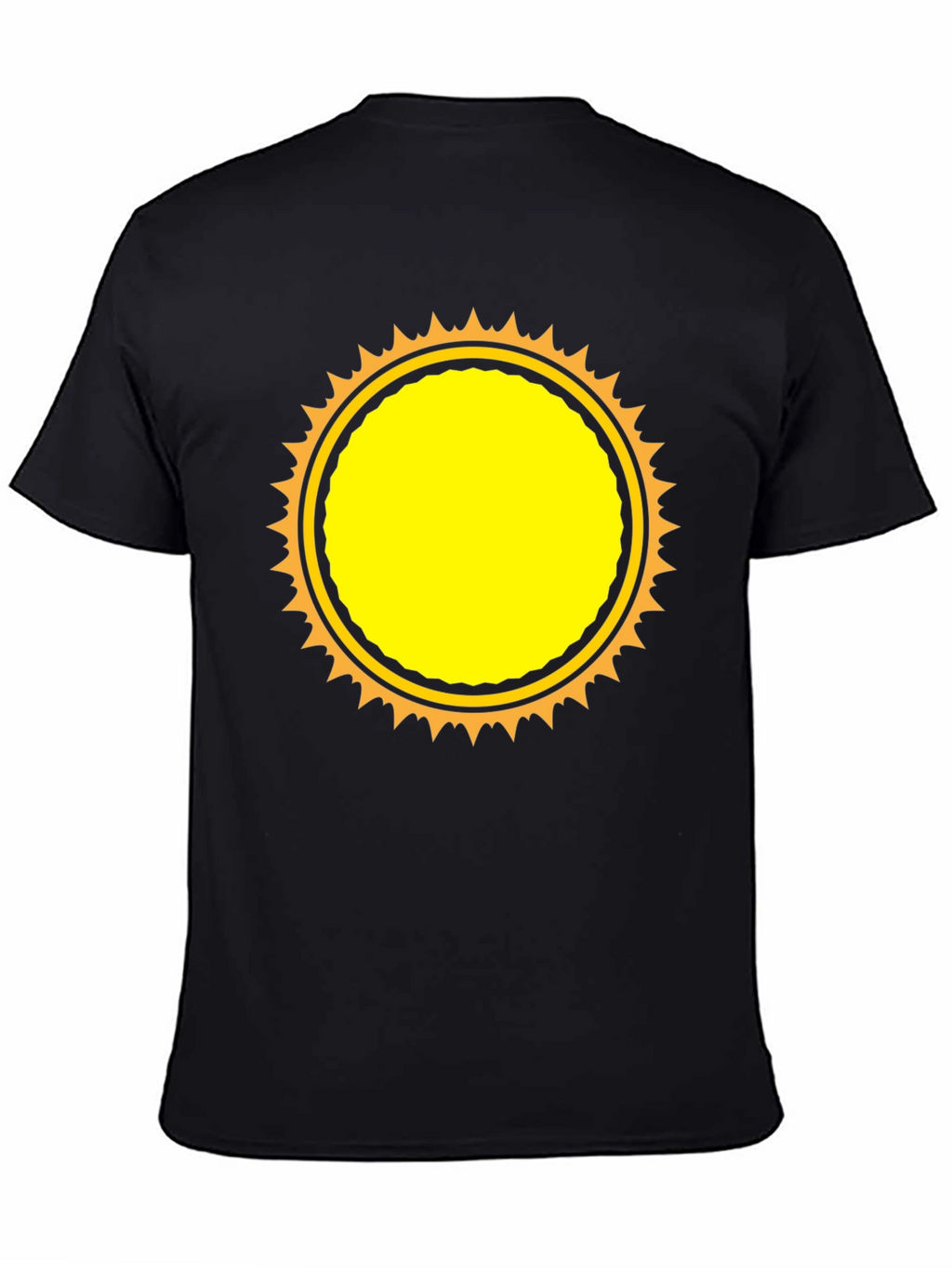 Black Sunburst Graphic T-Shirt