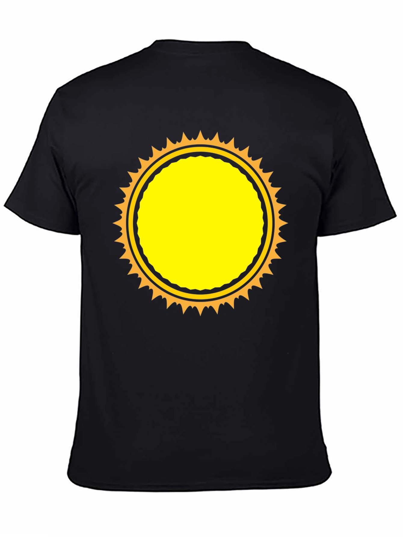 Black Sunburst Graphic T-Shirt