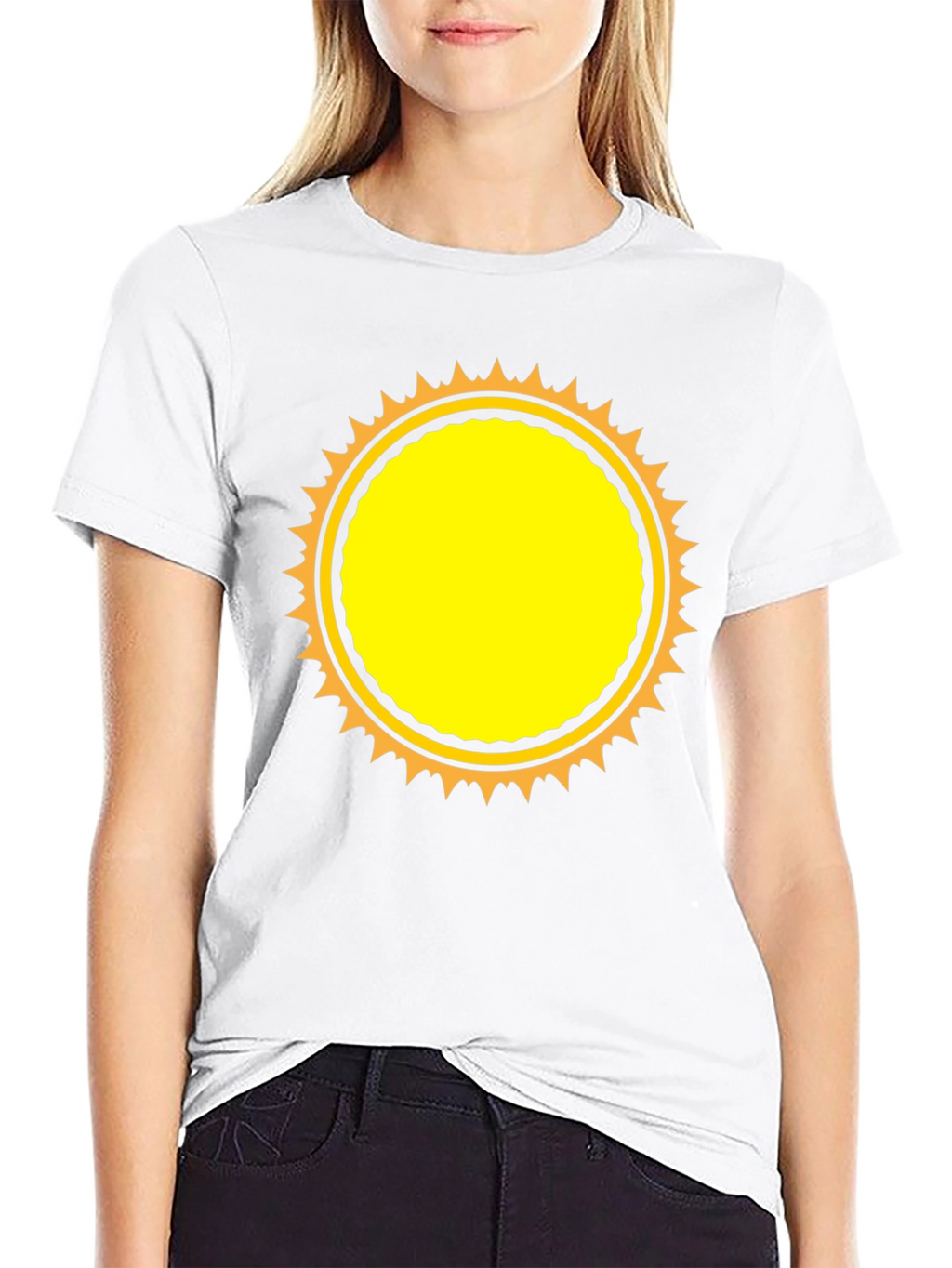 Black Sunburst Graphic T-Shirt