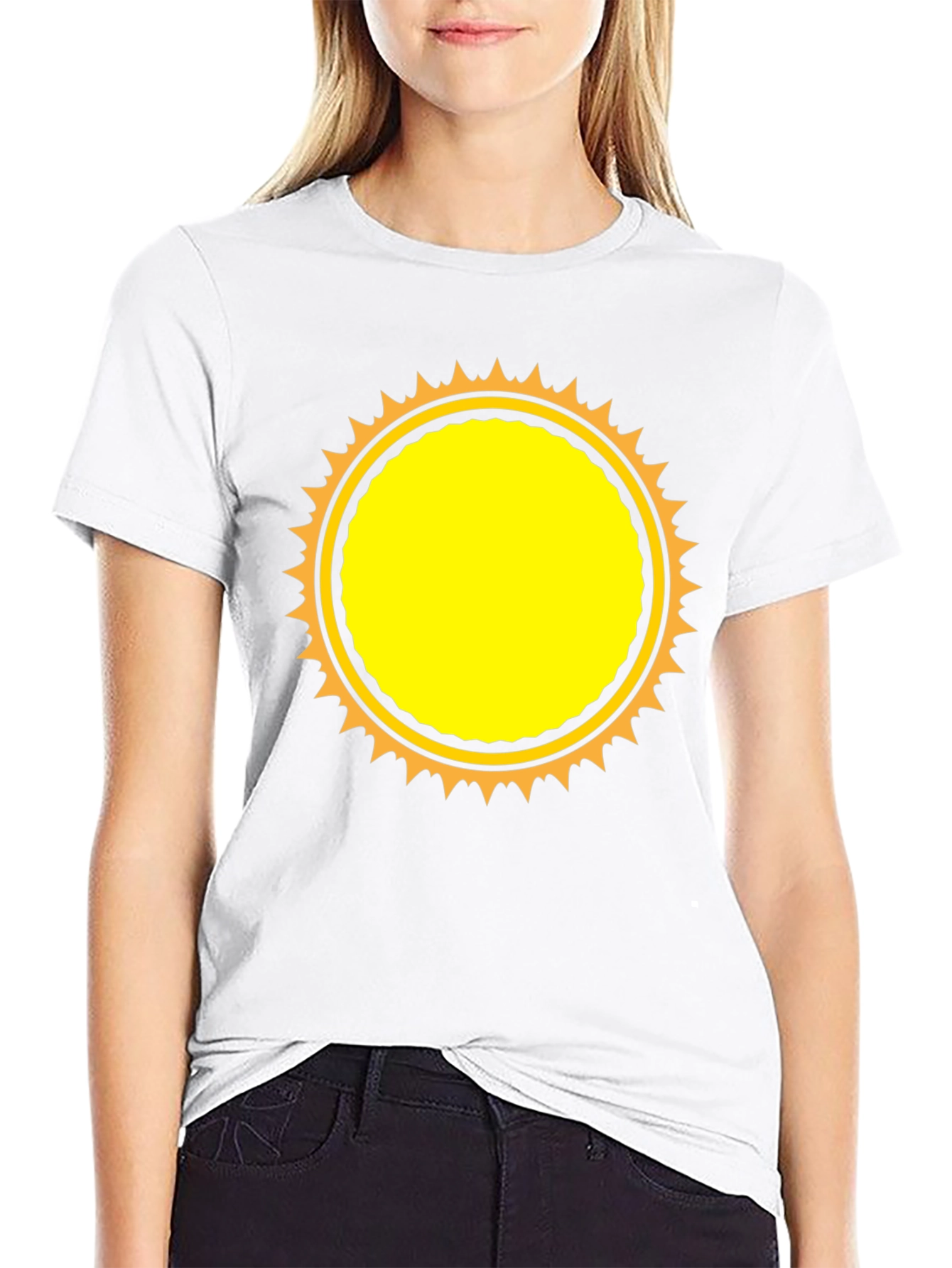 Black Sunburst Graphic T-Shirt