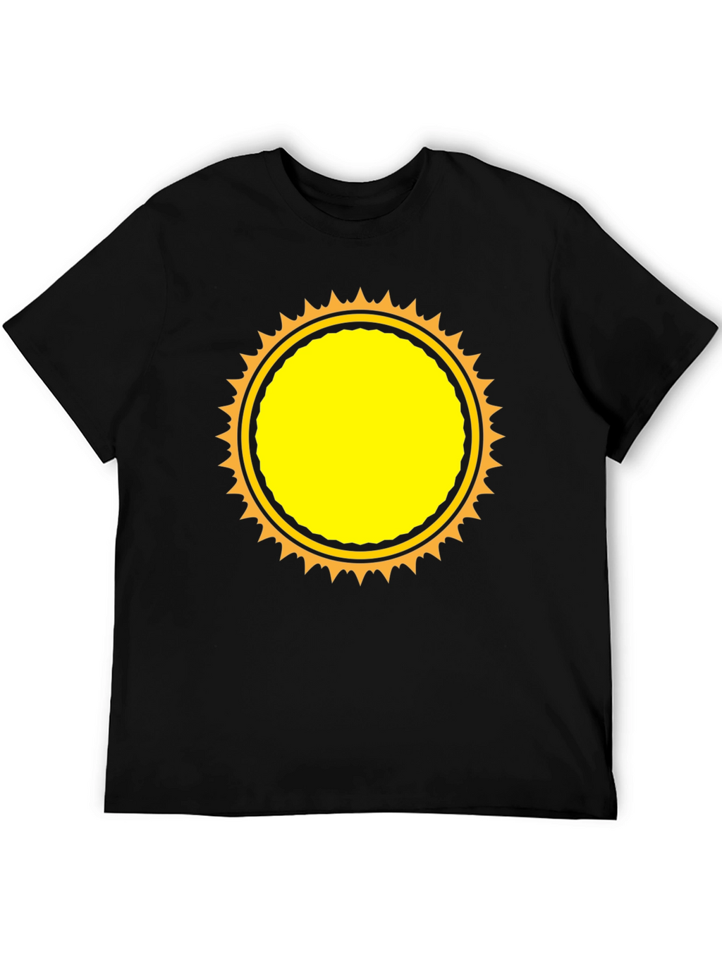 Black Sunburst Graphic T-Shirt