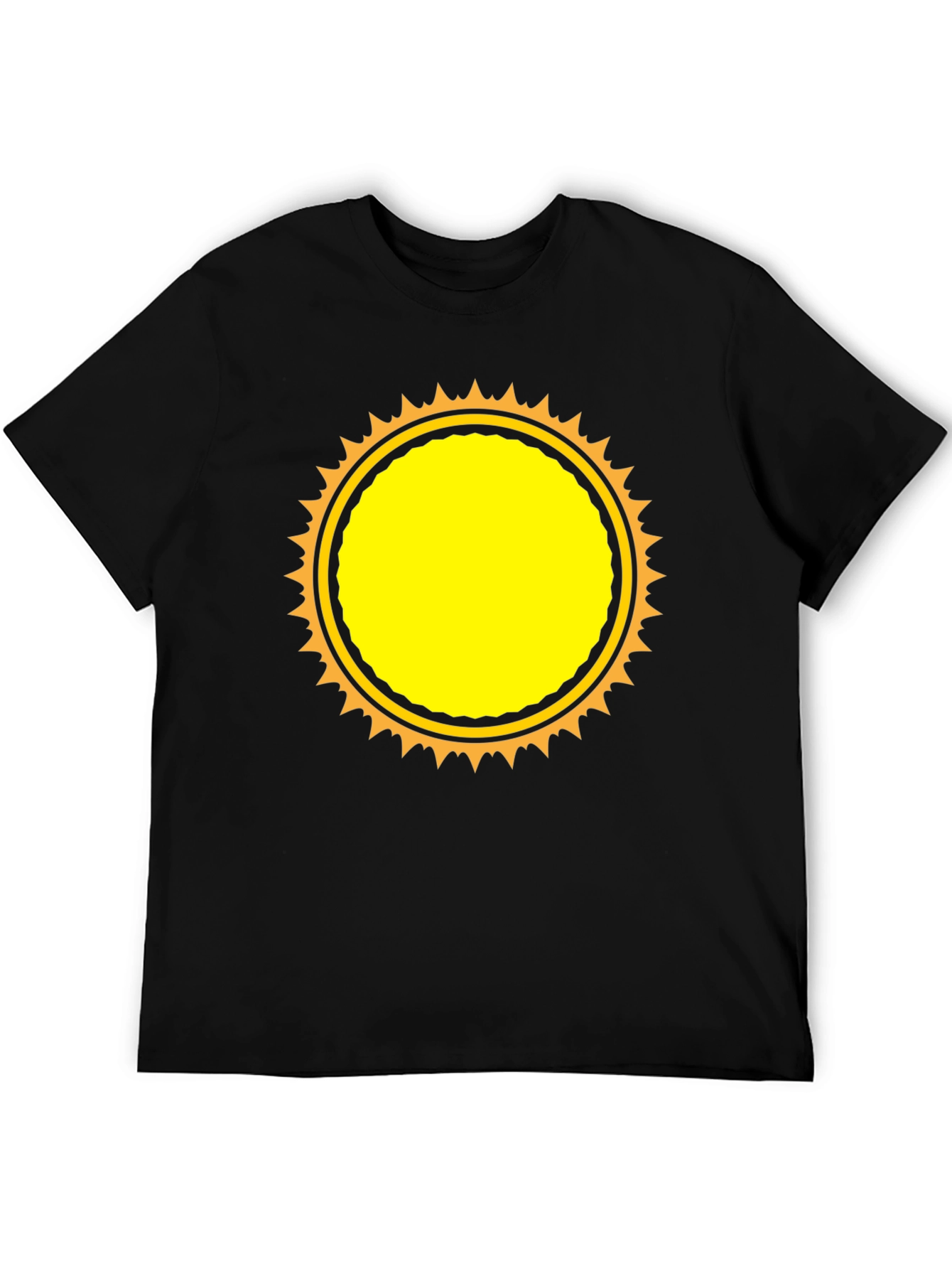 Black Sunburst Graphic T-Shirt