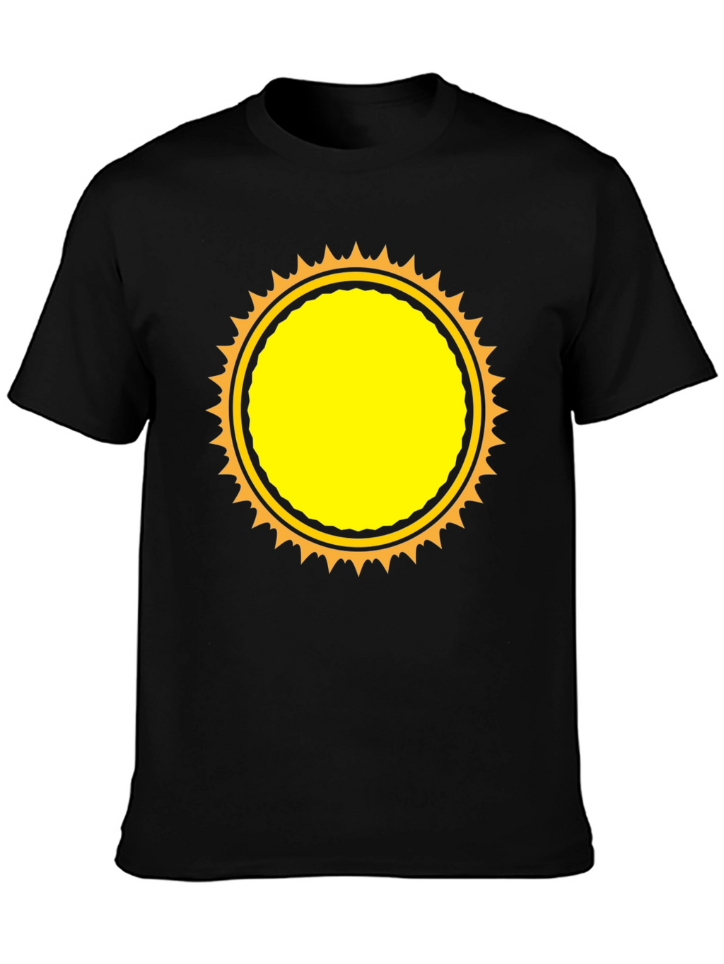 Black Sunburst Graphic T-Shirt