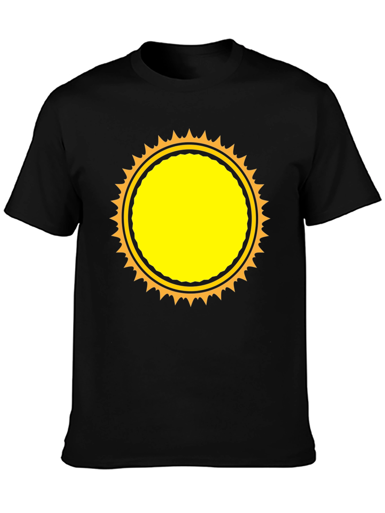 Black Sunburst Graphic T-Shirt