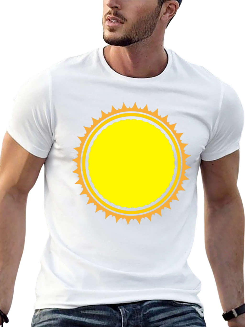 Black Sunburst Graphic T-Shirt