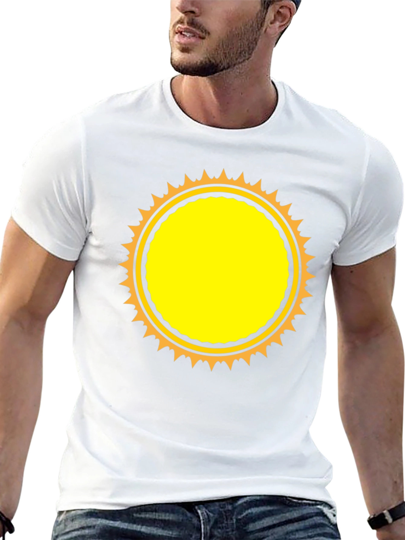 Black Sunburst Graphic T-Shirt