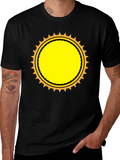 Black Sunburst Graphic T-Shirt