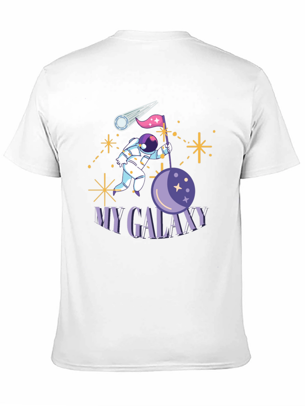 My Galaxy Black Graphic T-Shirt
