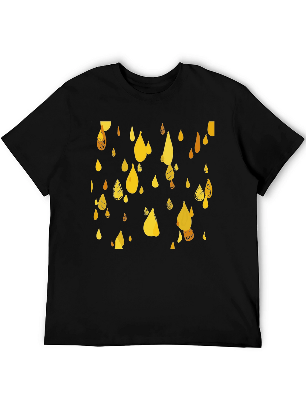 Golden Rain T-Shirt - Stylish Graphic Tee