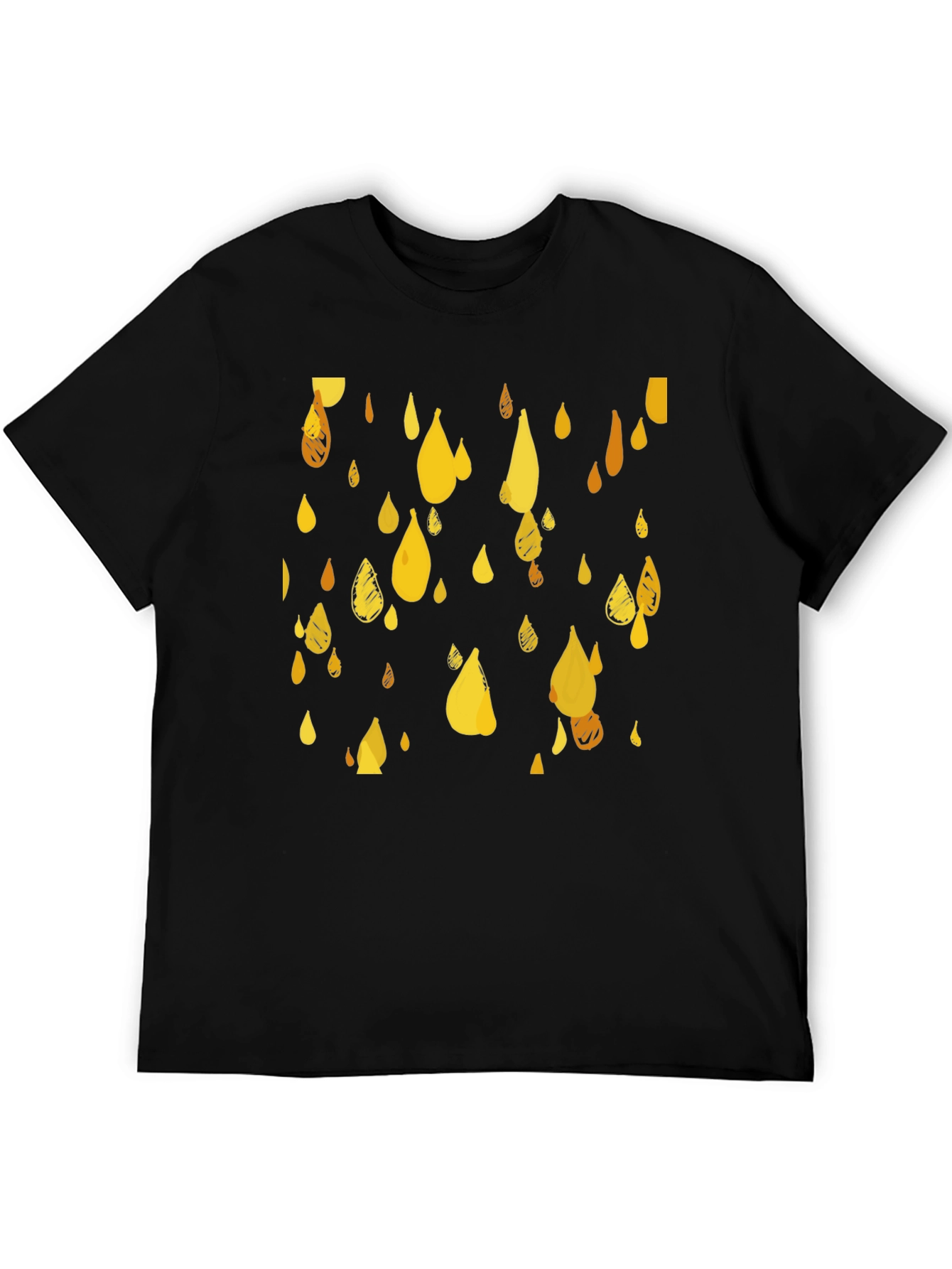 Golden Rain T-Shirt - Stylish Graphic Tee